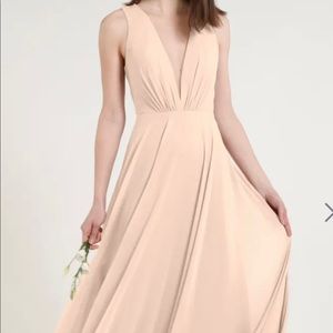 Jenny Yoo (Ryan) Champagne colored gown, size 8 (but fits like a size 6)
